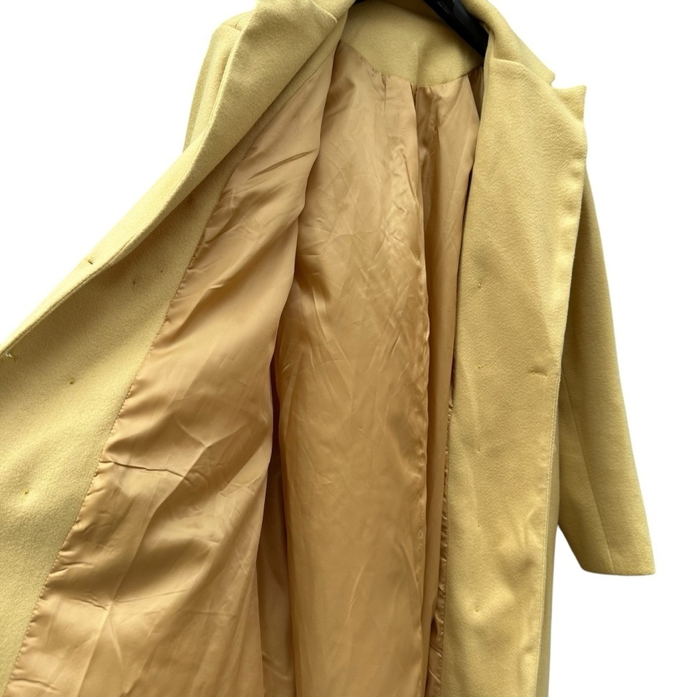 Pale Yellow Pea Coat Sz 1X - Picture 5 of 8